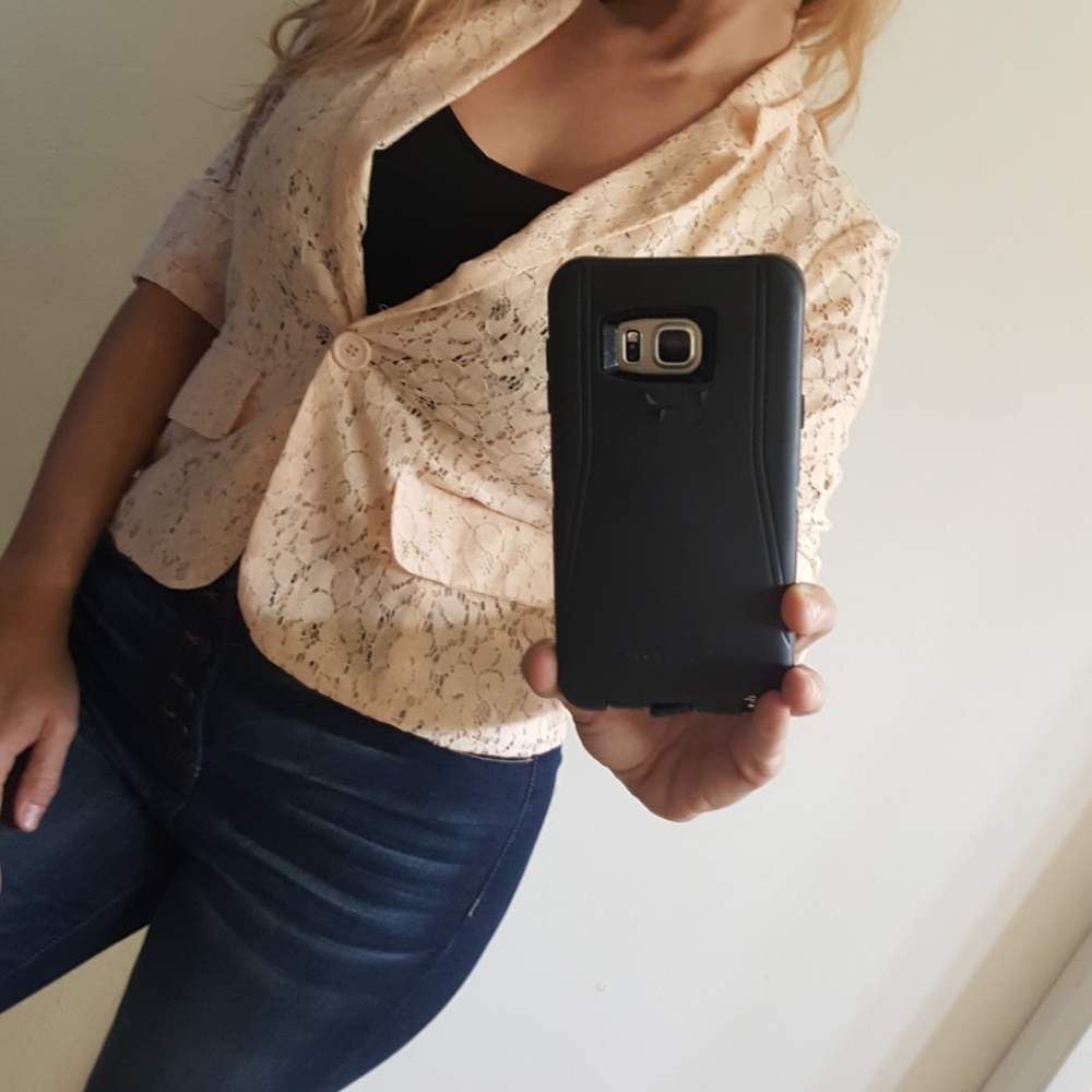 Women's peach blazer
